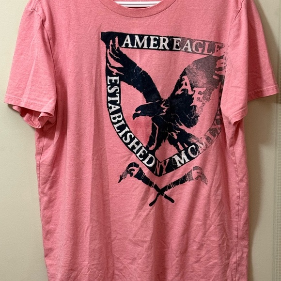 American Eagle Outfitters Pink Graphic Tee Short Sleeve - Picture 1 of 4